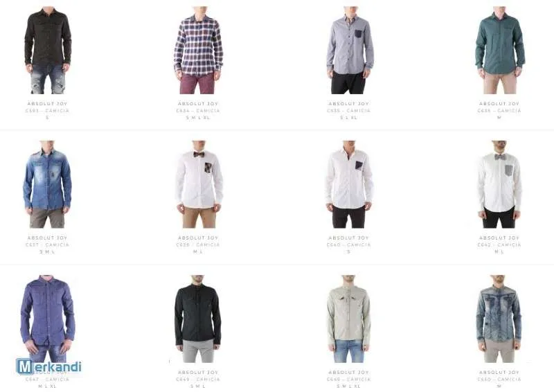 STOCK CAMISAS HOMBRE ABSOLUT JOY