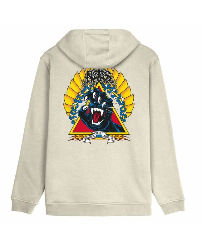 Sudadera con capucha Santa Cruz Natas Screaming Panther Gris