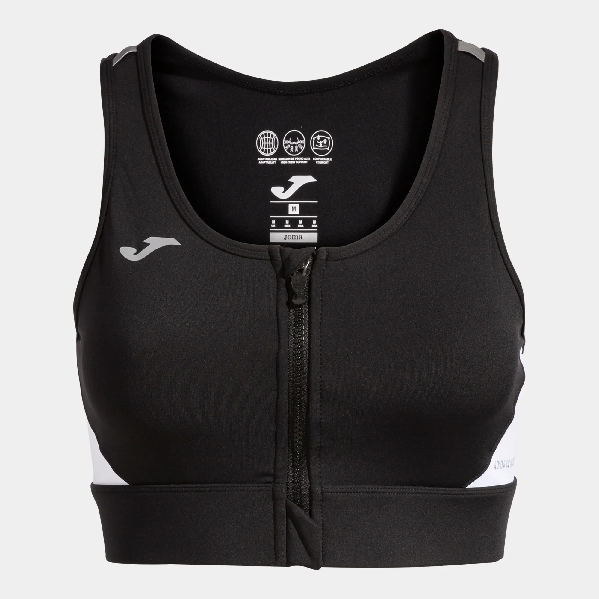 SUJETADOR DEPORTIVO MUJER RNIGHT NEGRO BLANCO
