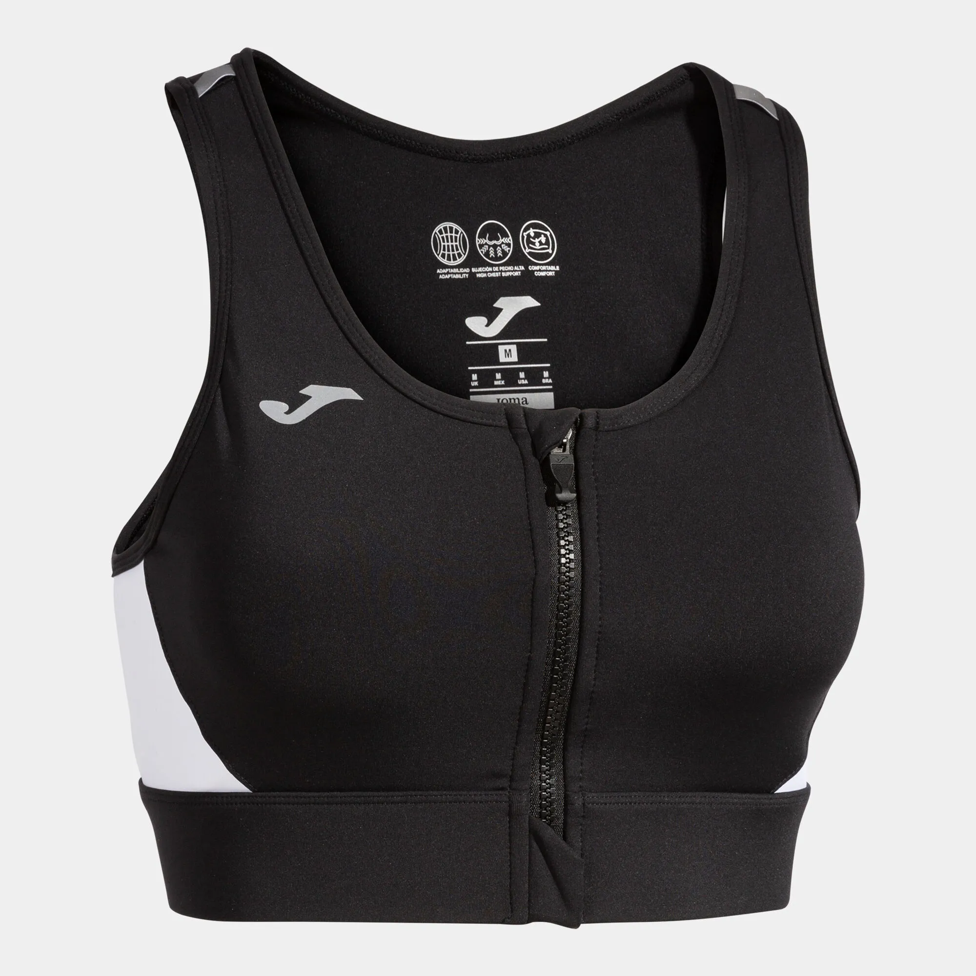 SUJETADOR DEPORTIVO MUJER RNIGHT NEGRO BLANCO