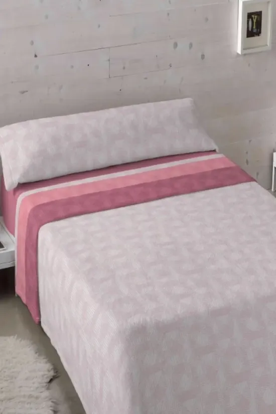 SáBANAS DE CORALINA KARAMELO SENIA  ROSA