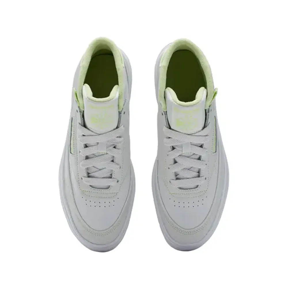 TENIS MUJER REEBOK CLUB C GEO MID  BLANCO  AMARILLO