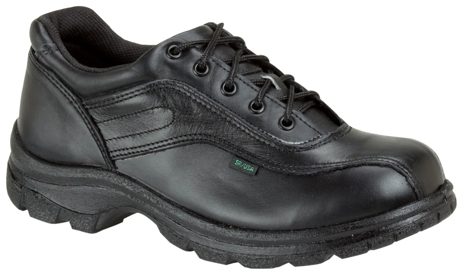 THOROGOOD/WEINBRENNER Oxford certificado postal, con puntera blanda, EH, negro, de hombre, Thorogood Soft Streets