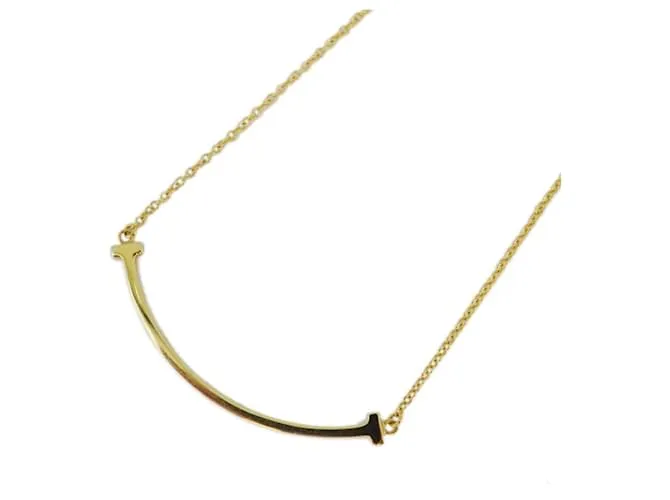 Tiffany & Co Collar Tiffany T Smile Small en oro amarillo de 18K 