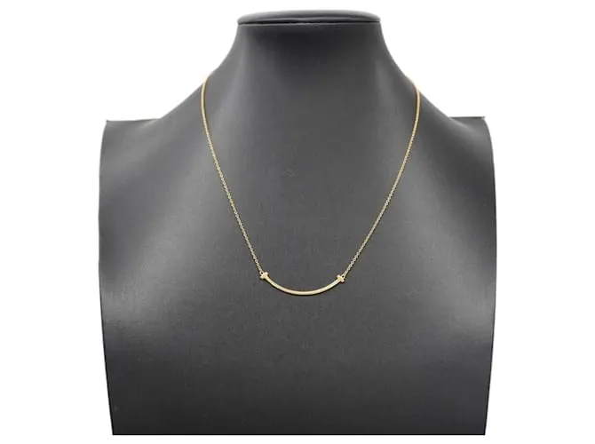 Tiffany & Co Collar Tiffany T Smile Small en oro amarillo de 18K 