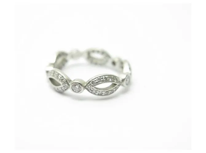 TIFFANY & CO TRING 50 EN PLATINO Y 65 ANILLO DE DIAMANTES DE PLATINO Plata 