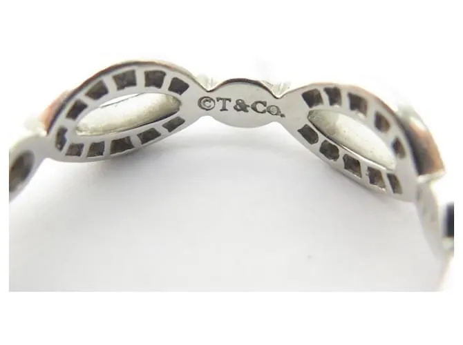 TIFFANY & CO TRING 50 EN PLATINO Y 65 ANILLO DE DIAMANTES DE PLATINO Plata 