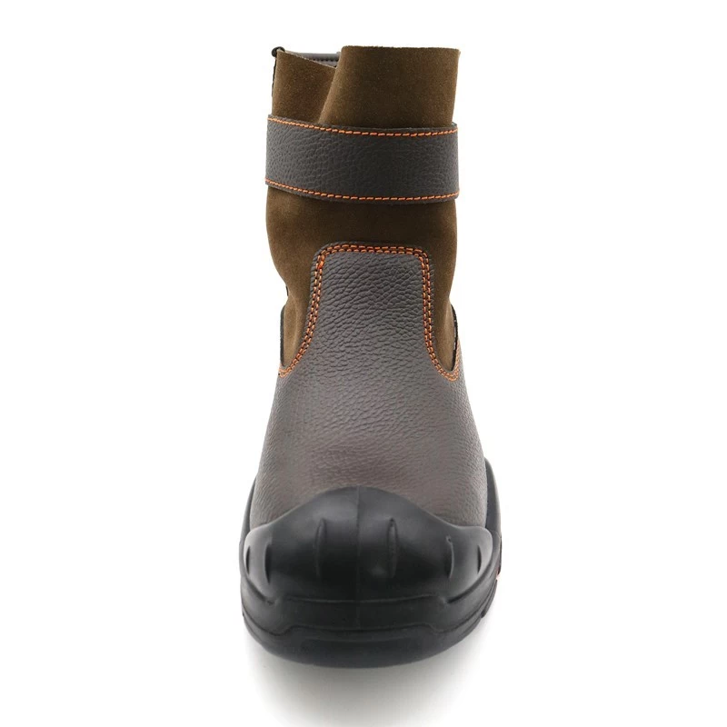 TM3215 Zapatos de seguridad eléctricos con aislamiento antipinchazos y puntera de fibra de vidrio marrón de 18kv para soldadura