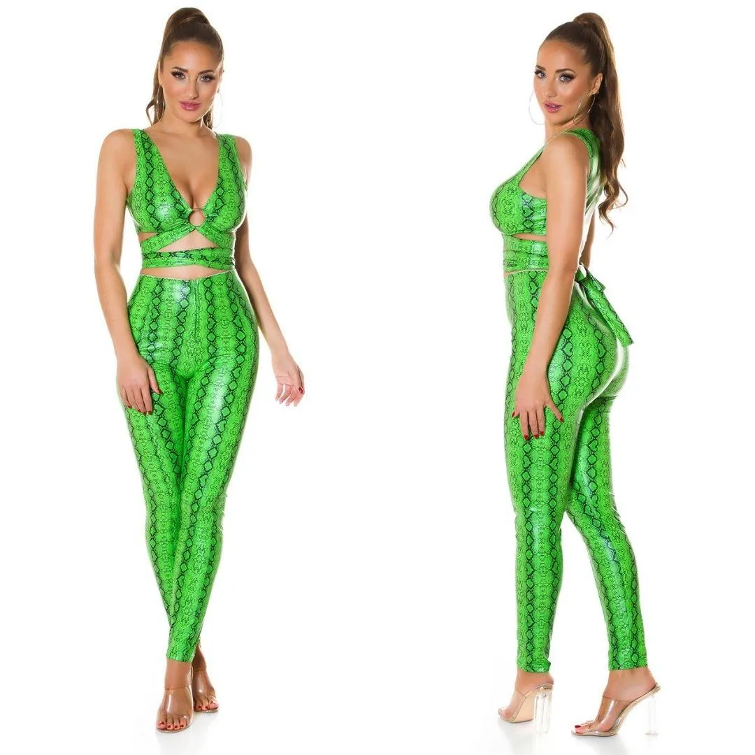 Top serpiente polipiel Verde