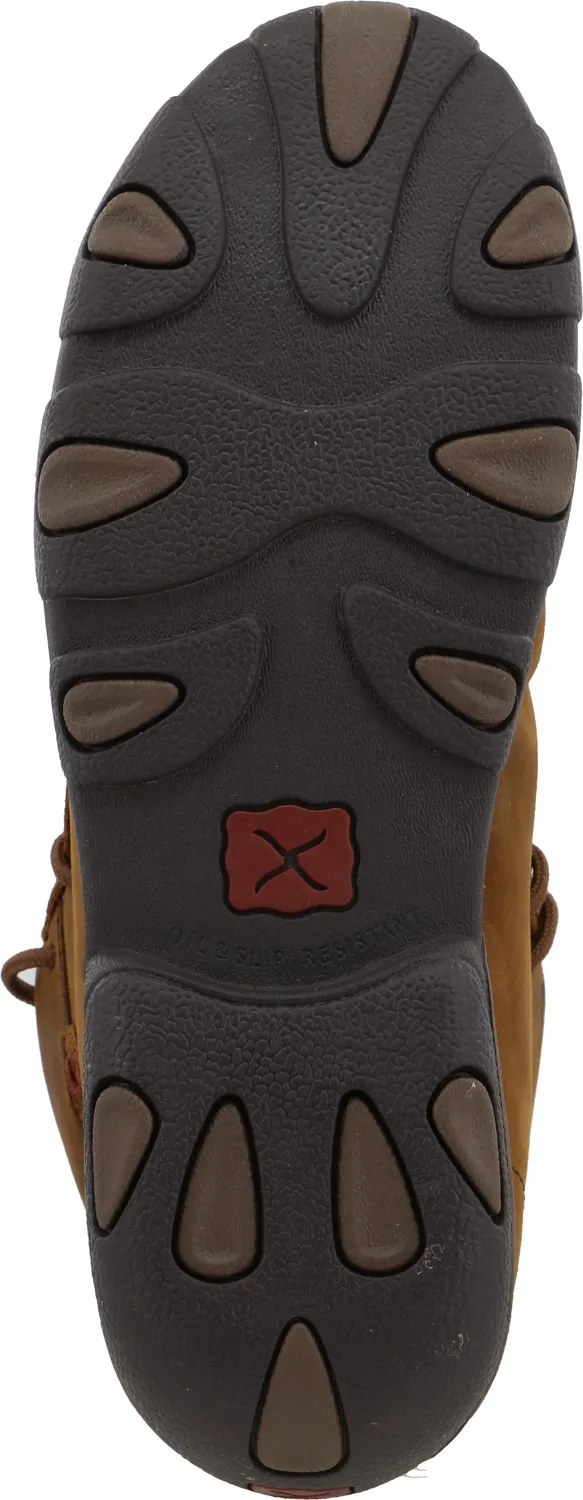 TWISTED X Mocas×n Driving chukka EH con puntera de acero, color de silla de montar, de mujer, Twisted X TWWDMST01Mocas×n Driving