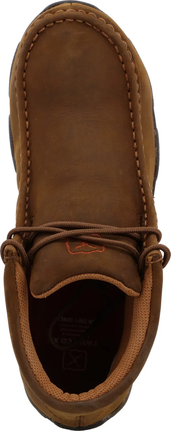 TWISTED X Mocas×n Driving chukka EH con puntera de acero, color de silla de montar, de mujer, Twisted X TWWDMST01Mocas×n Driving