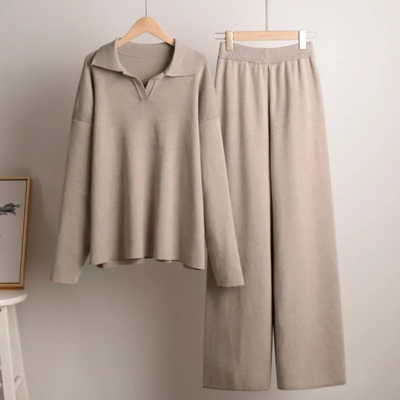 Un diseño de polo de diseño yoga set de 2 piezas 1/2 sudaderas con cremallera+pantalones de chándal de piernas rectas