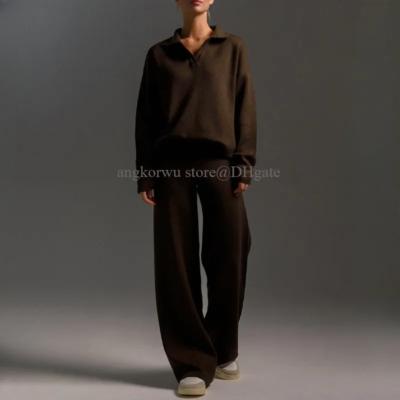 Un diseño de polo de diseño yoga set de 2 piezas 1/2 sudaderas con cremallera+pantalones de chándal de piernas rectas