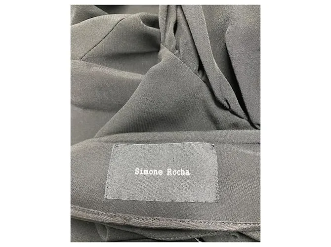 Vestido amplio con vuelo de Simone Rocha Negro 