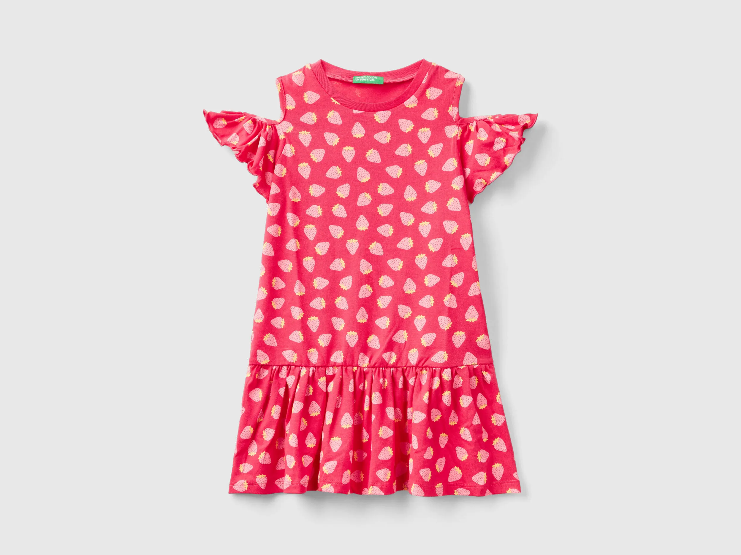 Vestido con estampado de fruta