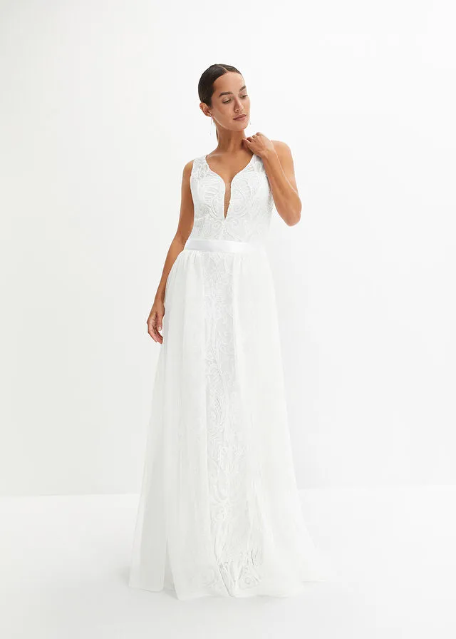 Vestido de novia Blanco lana