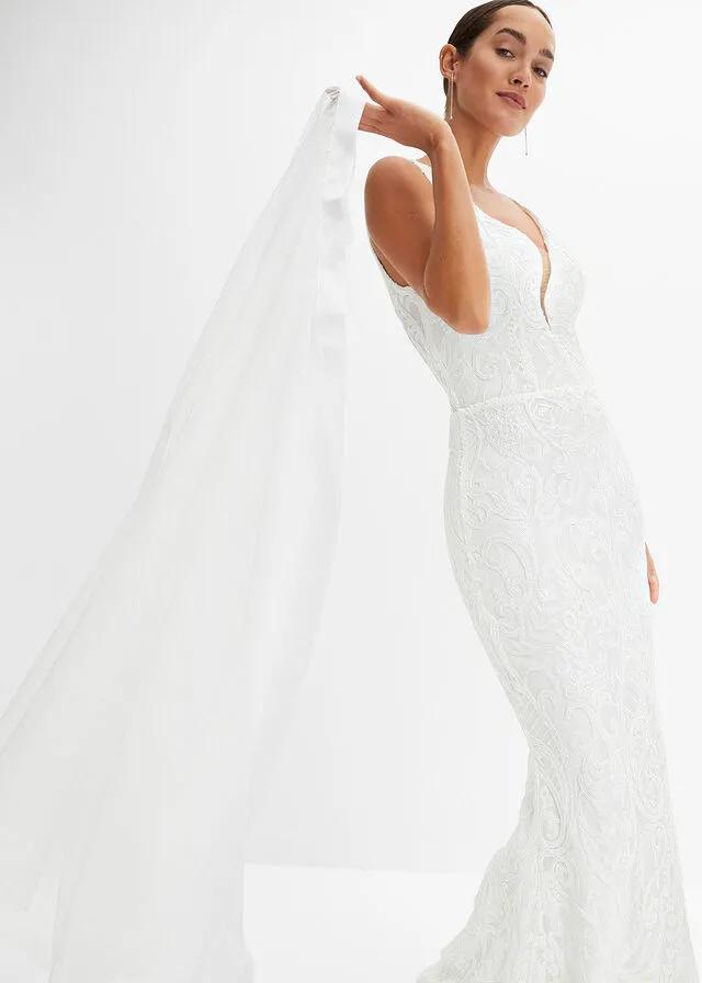 Vestido de novia Blanco lana