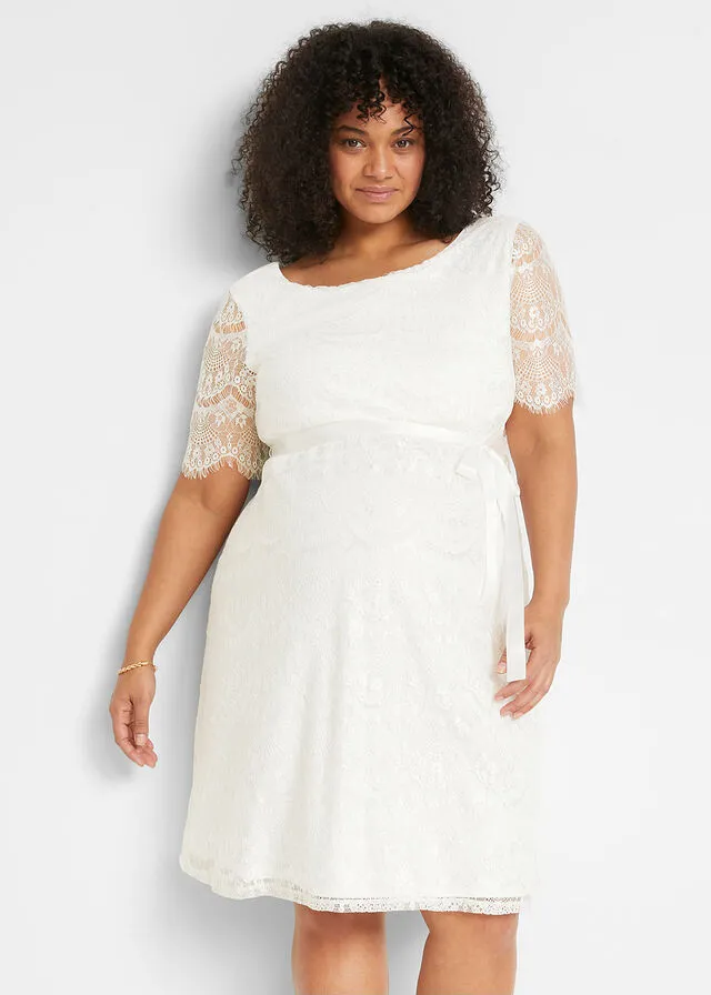 Vestido de novia premamá Blanco lana