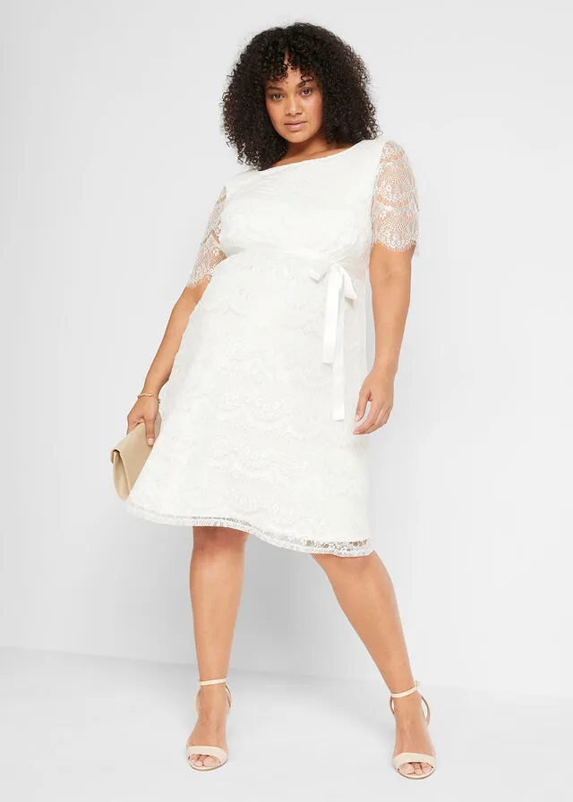 Vestido de novia premamá Blanco lana