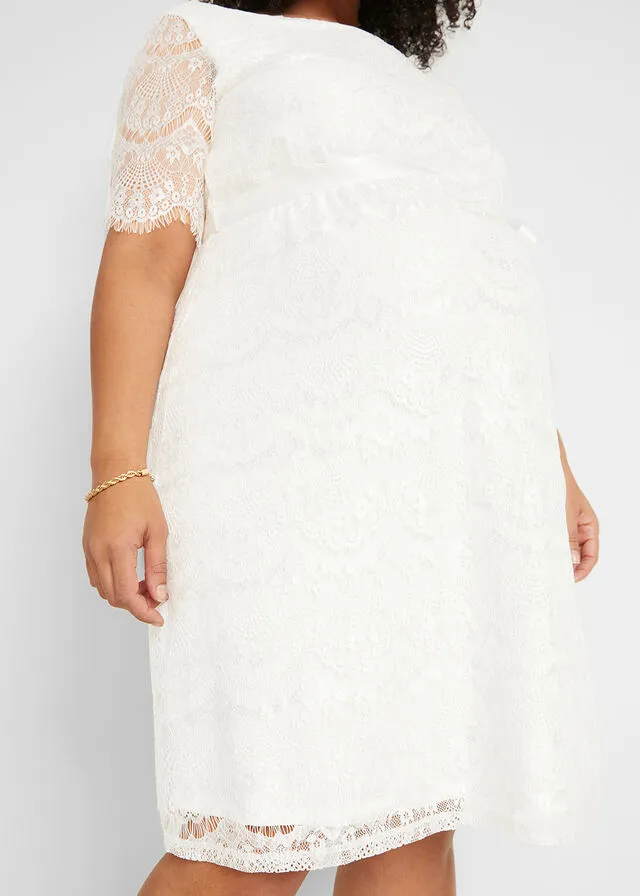 Vestido de novia premamá Blanco lana