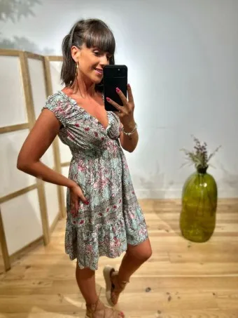 Vestido Estampado Volantes MARWA 01