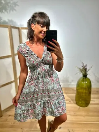 Vestido Estampado Volantes MARWA 01