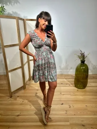 Vestido Estampado Volantes MARWA 01