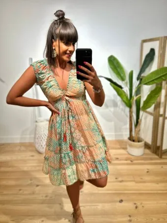 Vestido Estampado Volantes SOUGIRA 07