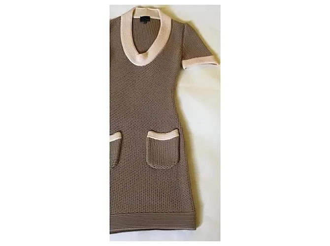 Vestido Fendi Beige 