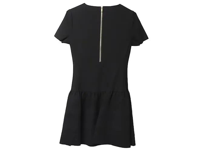 VESTIDO MAJE VESTIDO ENCAJE Y VUELO Negro 