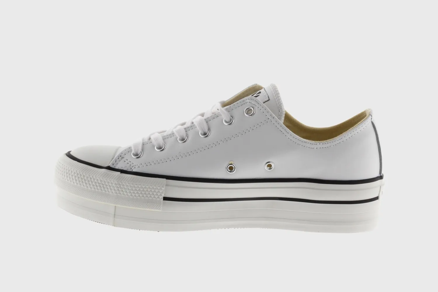 Victoria plataforma blanca puntera 1061106 piel vegano