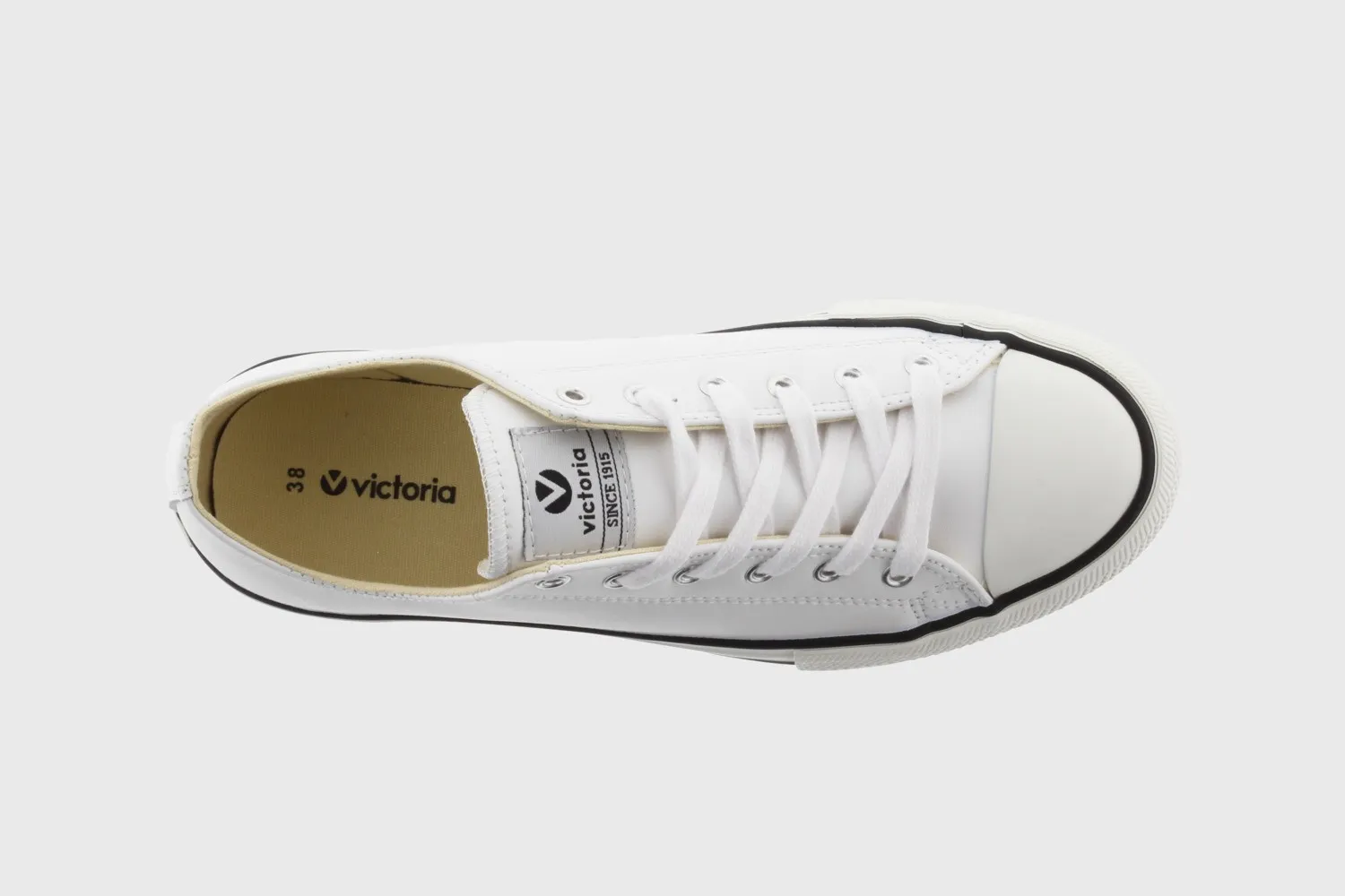 Victoria plataforma blanca puntera 1061106 piel vegano