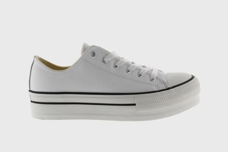 Victoria plataforma blanca puntera 1061106 piel vegano