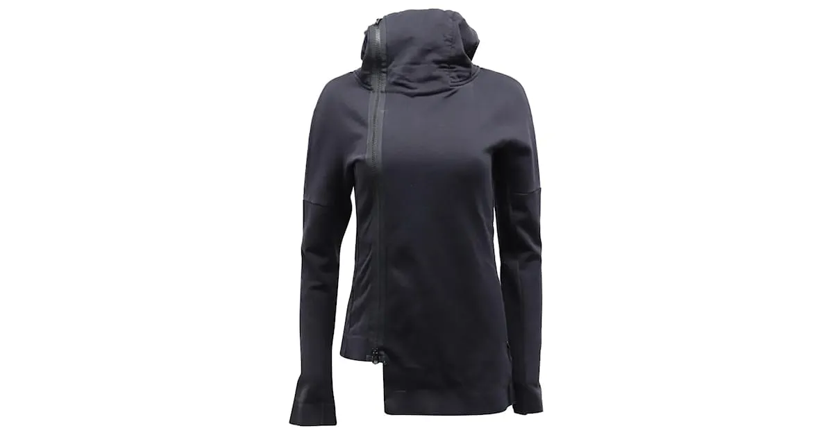 Y3 Y3 TOP CON CREMALLERA FROST DE ALGODóN NEGRO 