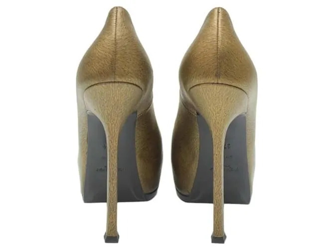 Yves Saint Laurent Zapatos de tacón Dorado 