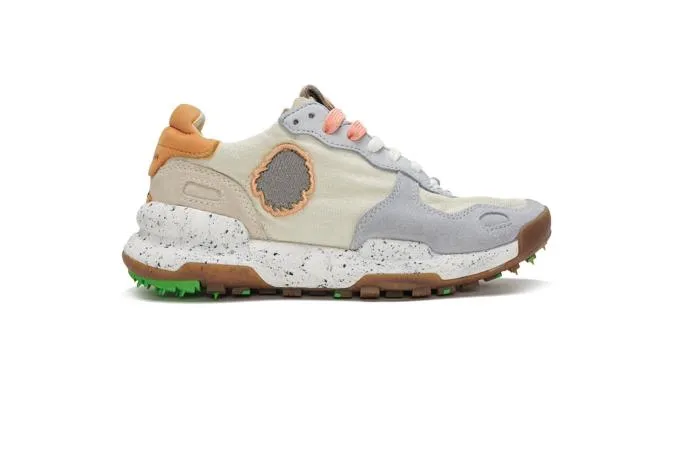 Zapatilla Chacrona Linen Mega Marbre Beige/Azul
