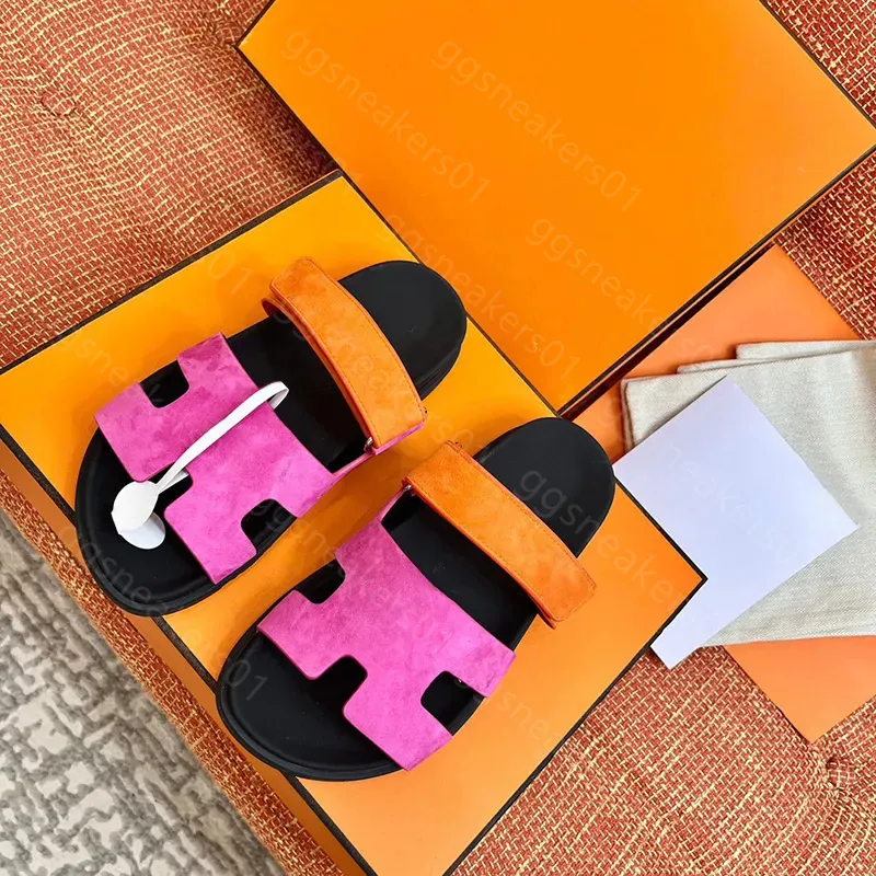 Zapatilla diseñador para mujer diapositivas deslizadores planos sandalias de verano sandalia zapatos damas marca clásica casual 