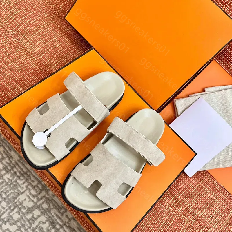 Zapatilla diseñador para mujer diapositivas deslizadores planos sandalias de verano sandalia zapatos damas marca clásica casual 