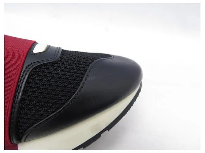 Zapatillas Balenciaga Race Runners 38 Zapatos de cuero negro 