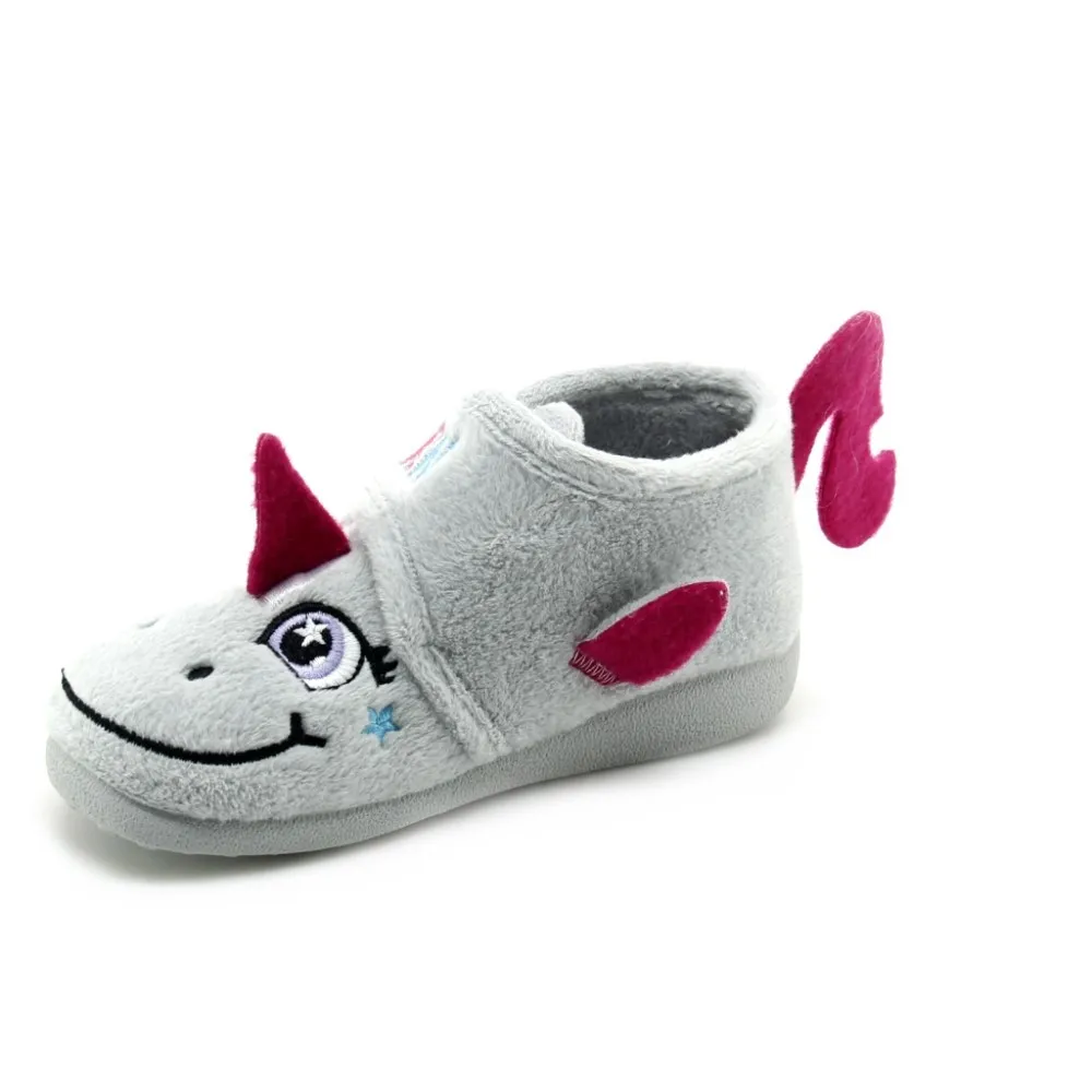 Zapatillas casa Garzón Unicorn Gris