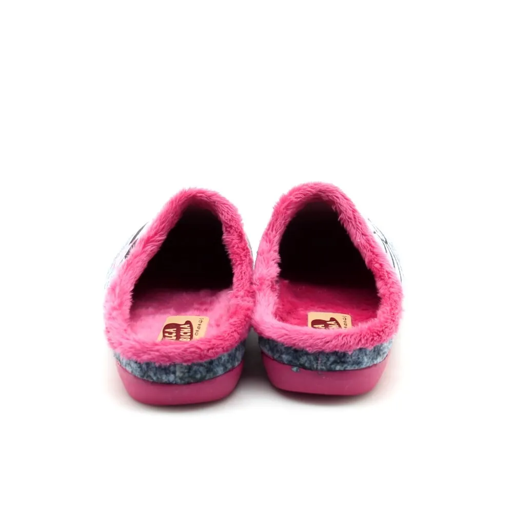 Zapatillas casa niña Fucsia Gatito