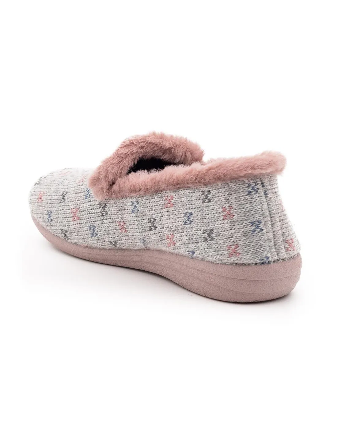 ZAPATILLAS DE CASA CERRADAS MUJER LARO GEMA7 GRIS