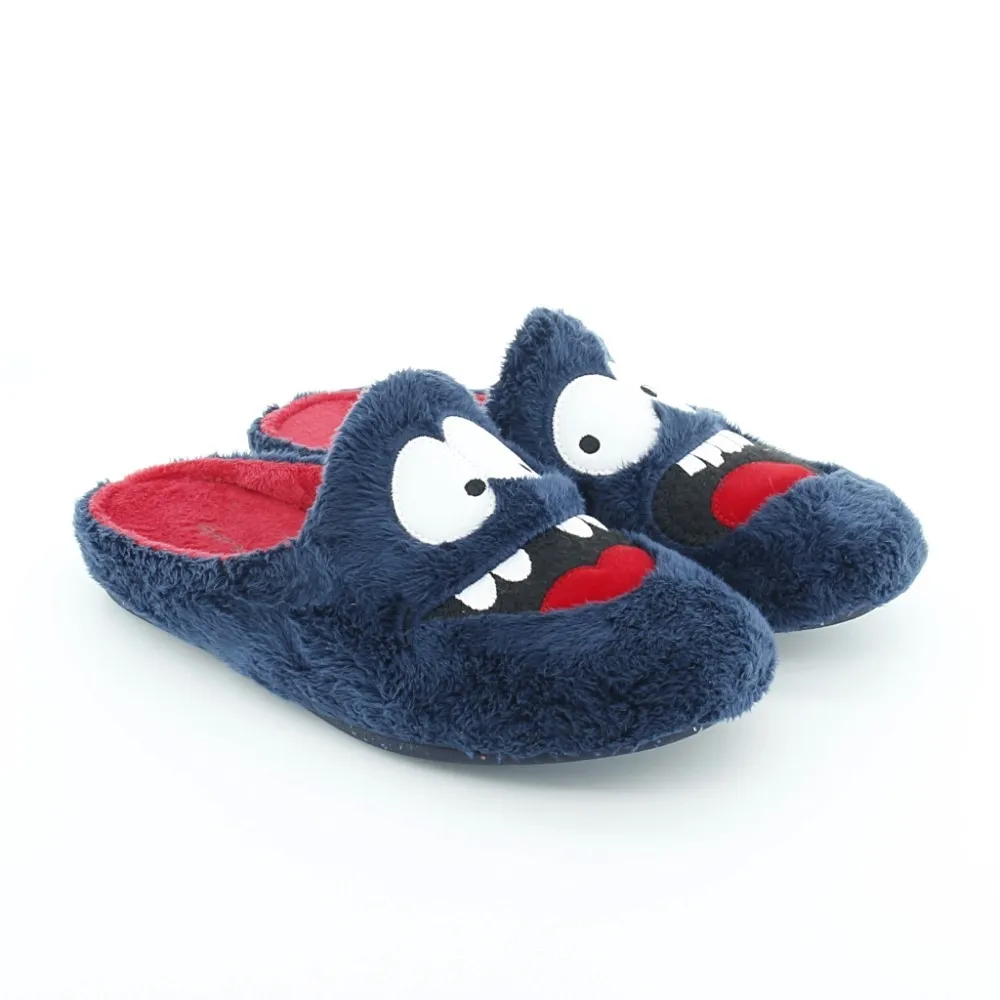 ZAPATILLAS DE CASA GARZóN FELIZASUSTADO AZUL