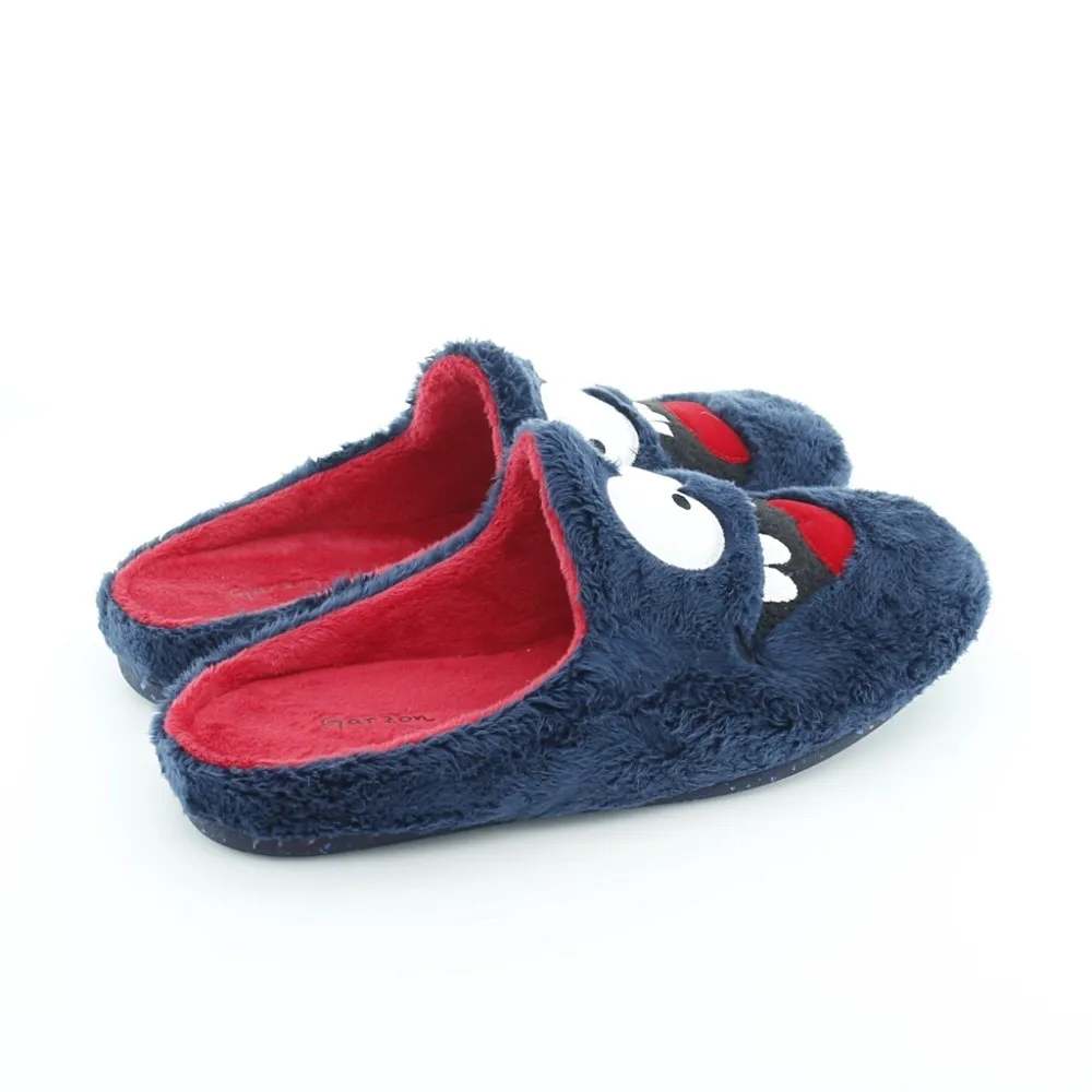 ZAPATILLAS DE CASA GARZóN FELIZASUSTADO AZUL