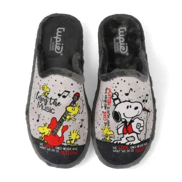ZAPATILLAS DE CASA ORIGINALES MOD. SNOOPYMUSIC