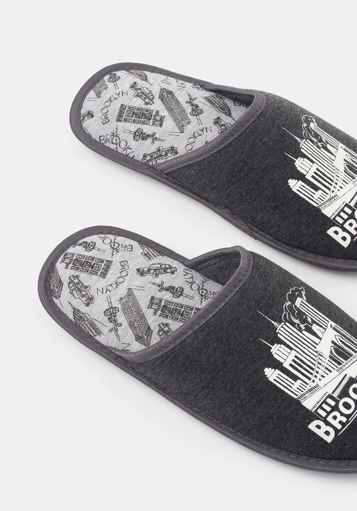Zapatillas de estar por casa con print de Hombre TEX