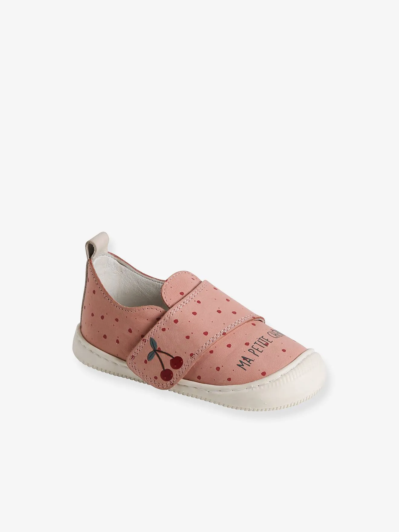 Zapatillas de piel flexible con cierre autoadherente para bebé