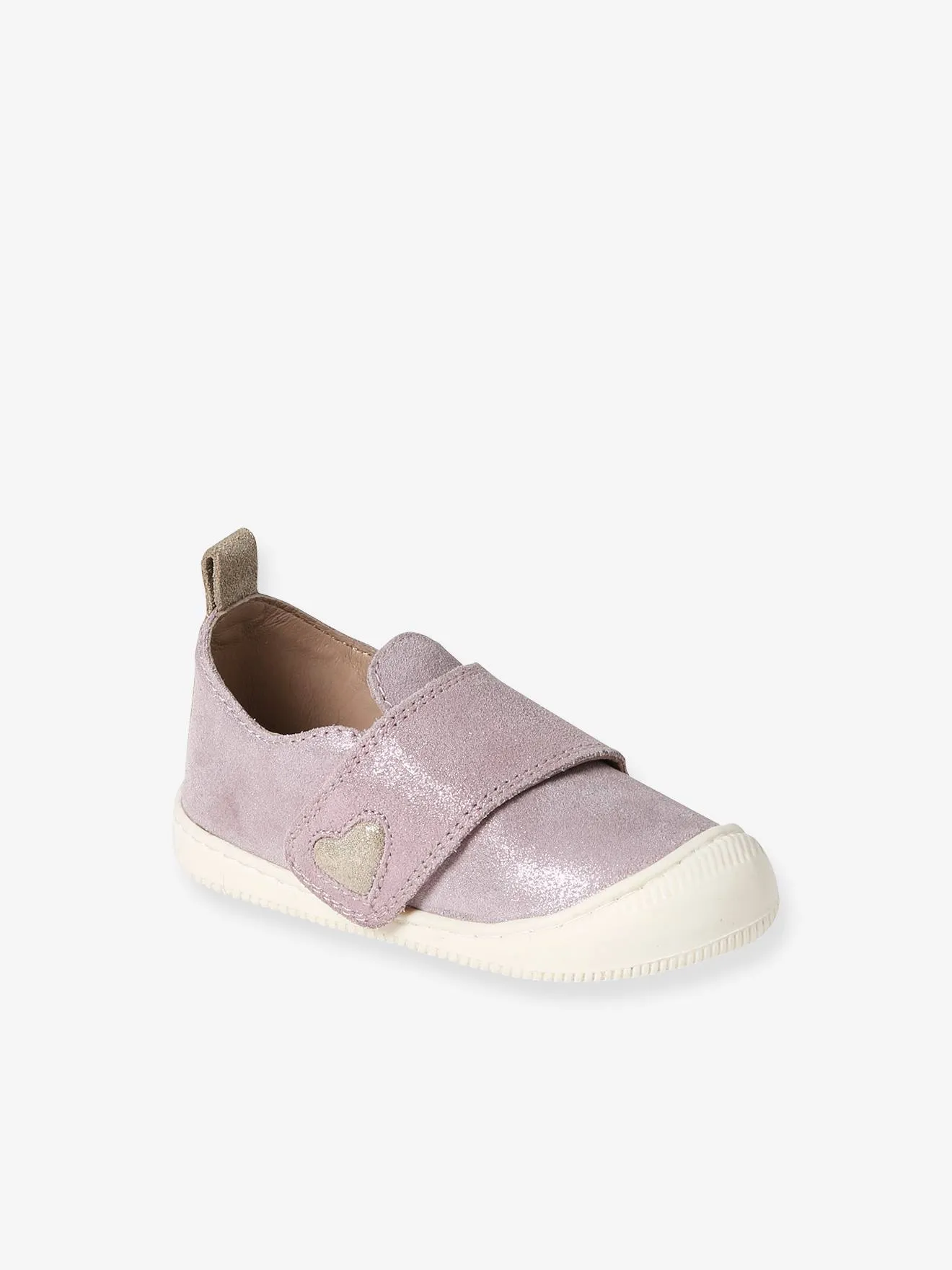 Zapatillas de piel flexible con cierre autoadherente para bebé