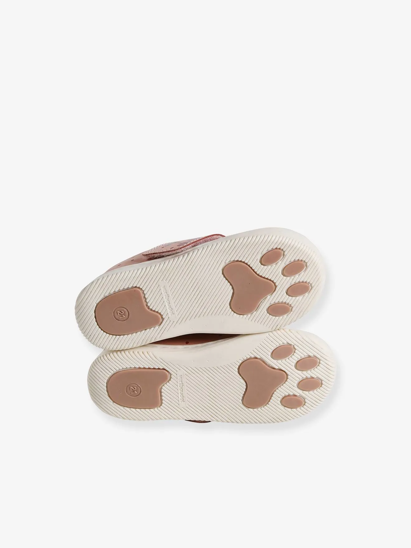 Zapatillas de piel flexible con cierre autoadherente para bebé