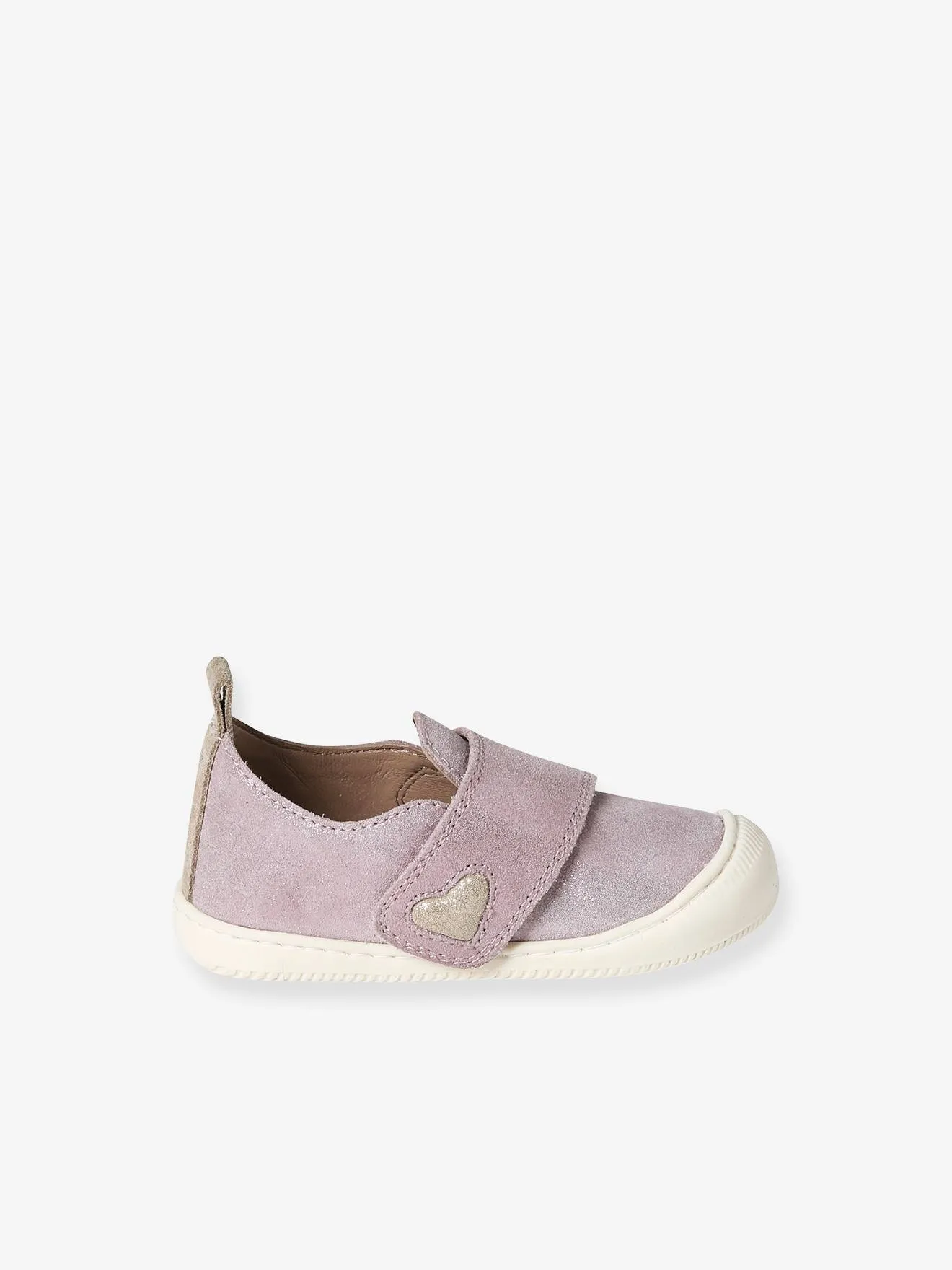 Zapatillas de piel flexible con cierre autoadherente para bebé
